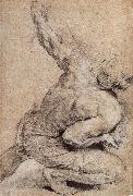 Peter Paul Rubens Pencil sketch of man-s back oil